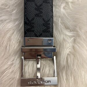 Michael Kors Black Leather Belt